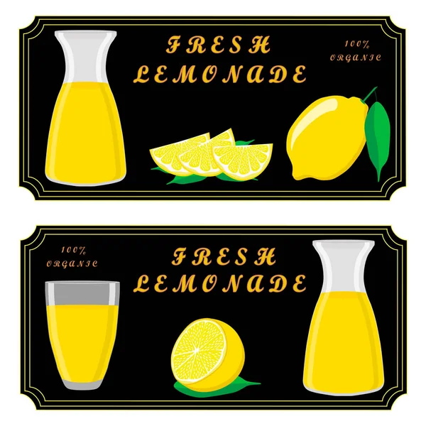 The theme lemonade — Stock Vector