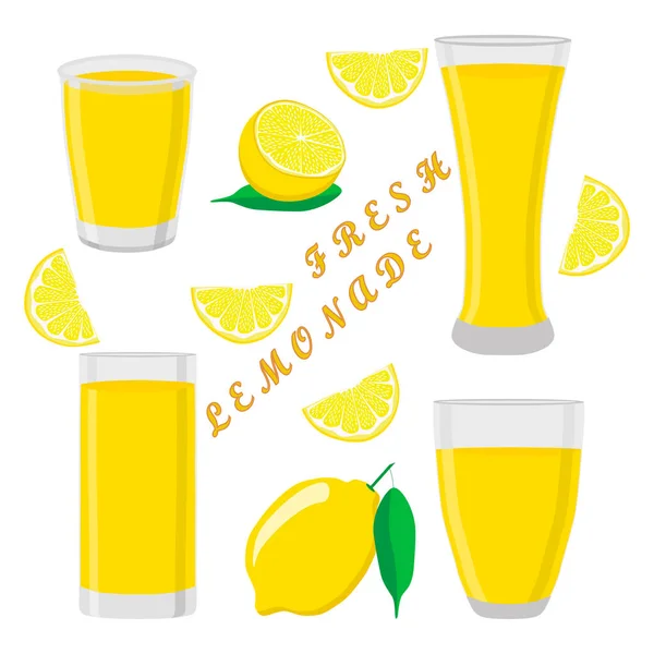 The theme lemonade — Stock Vector