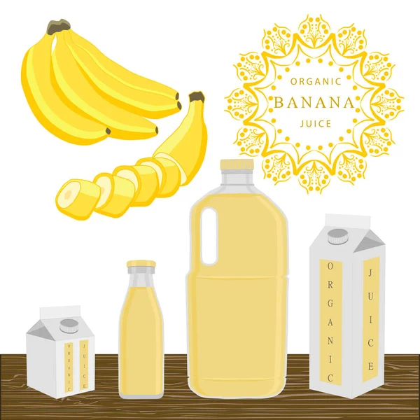 Das Thema Banane — Stockvektor