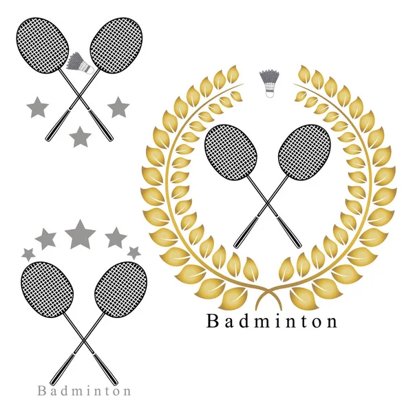 Det tema-badminton — Stock vektor