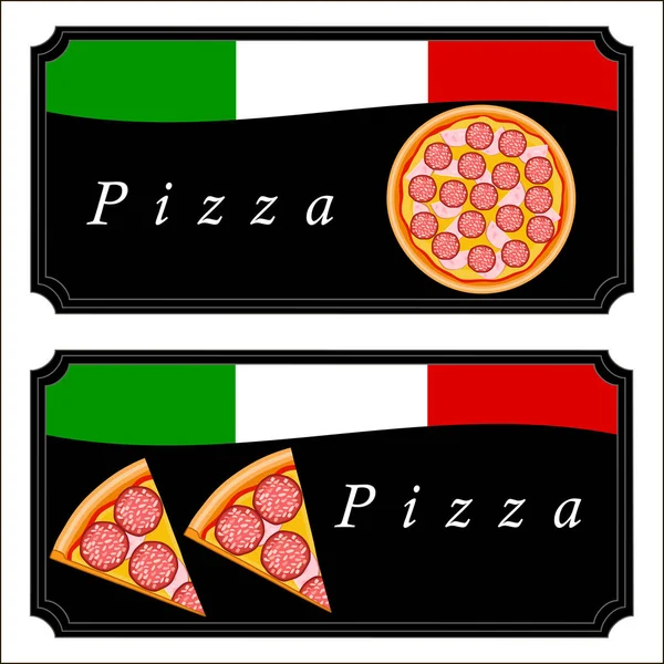 Тема пиццы — стоковый вектор