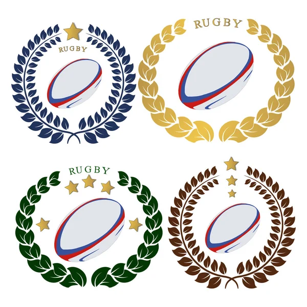 El tema rugby — Vector de stock