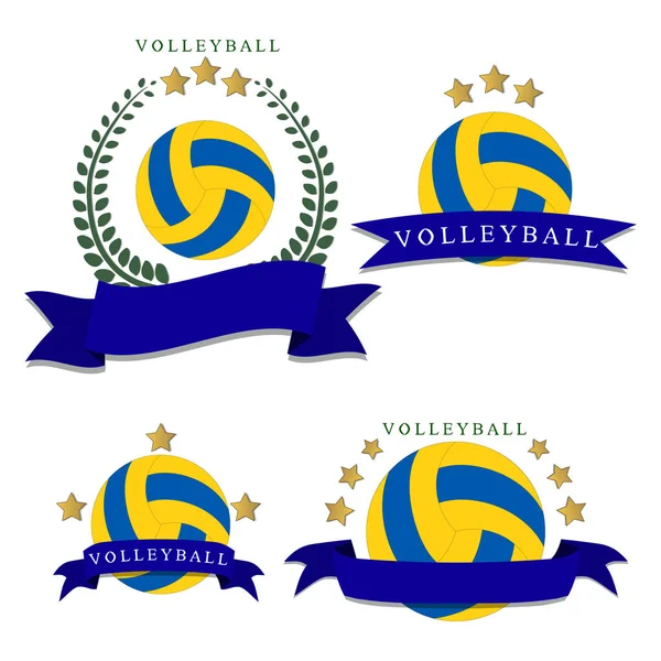 El tema voleibol — Vector de stock