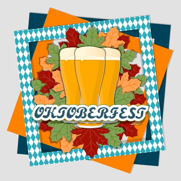 Il tema Oktoberfest — Vettoriale Stock