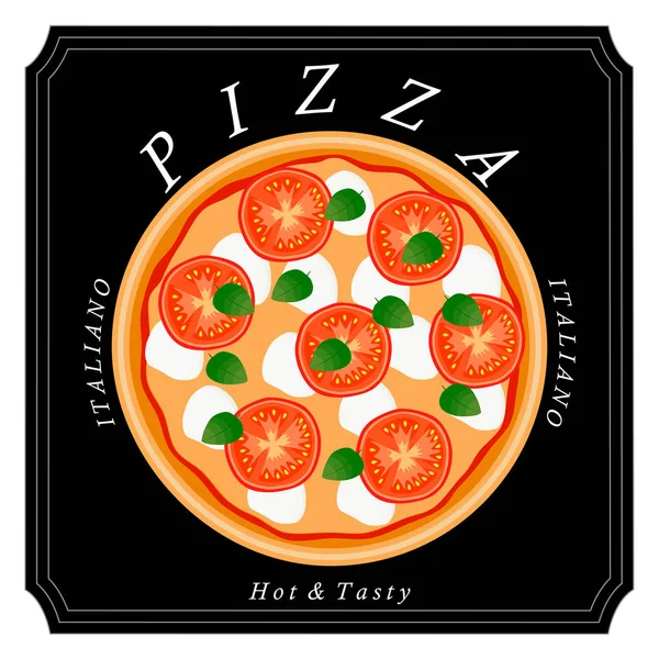 The theme pizza — Stock Vector