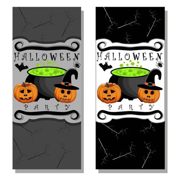 Celebrar la fiesta de Halloween — Vector de stock