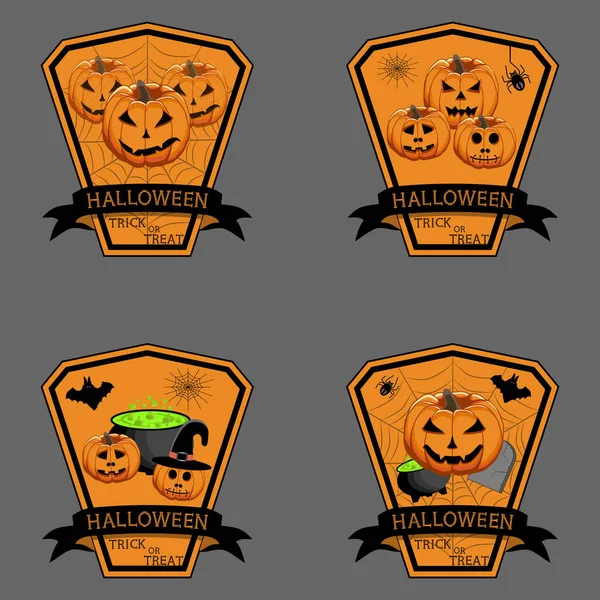 Celebrar la fiesta de Halloween — Vector de stock