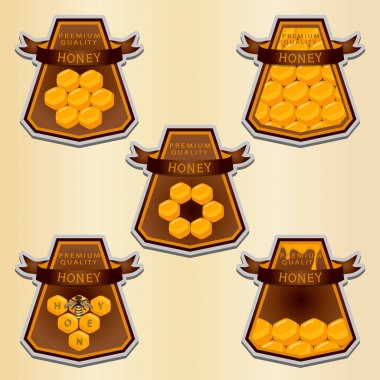 Tema doğal bal için tasarlamak vektör
