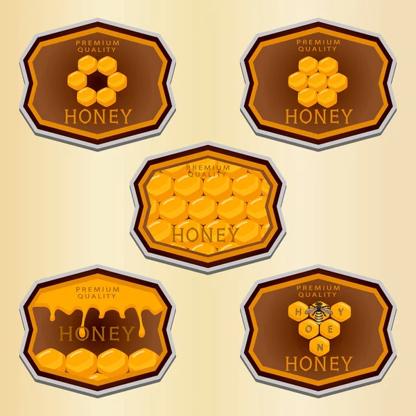 Tema doğal bal için tasarlamak vektör