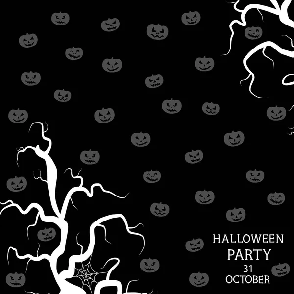 L'illustration vectorielle abstraite du logo pour célébrer Halloween vacances — Image vectorielle