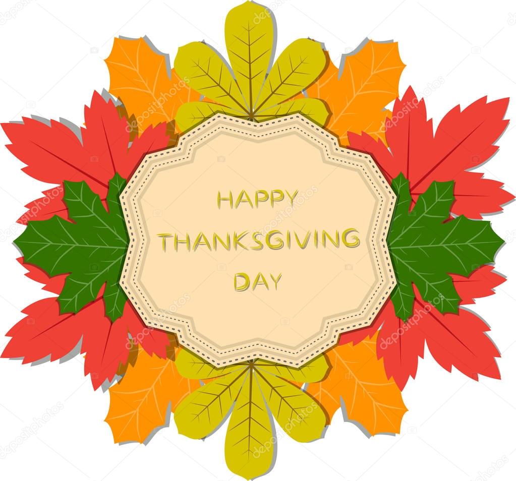 Abstract vector for celebrating holiday happy thanksgiving