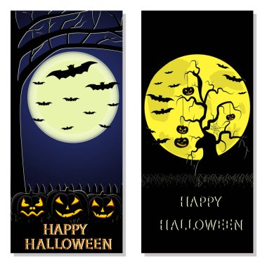 Logo tasarlamak vektör çizim kutluyor tatil Cadılar Bayramı için.