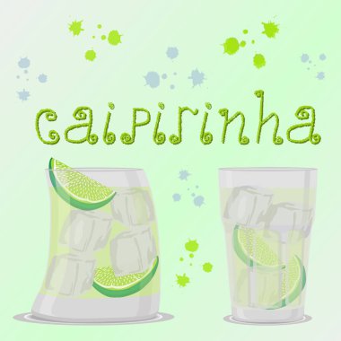 Alkol kokteyller için tasarlamak vektör çizim logo 