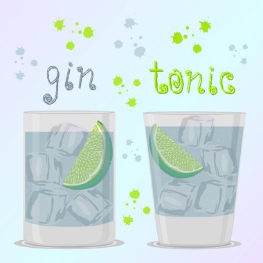 Alkol kokteyller için tasarlamak vektör çizim logo