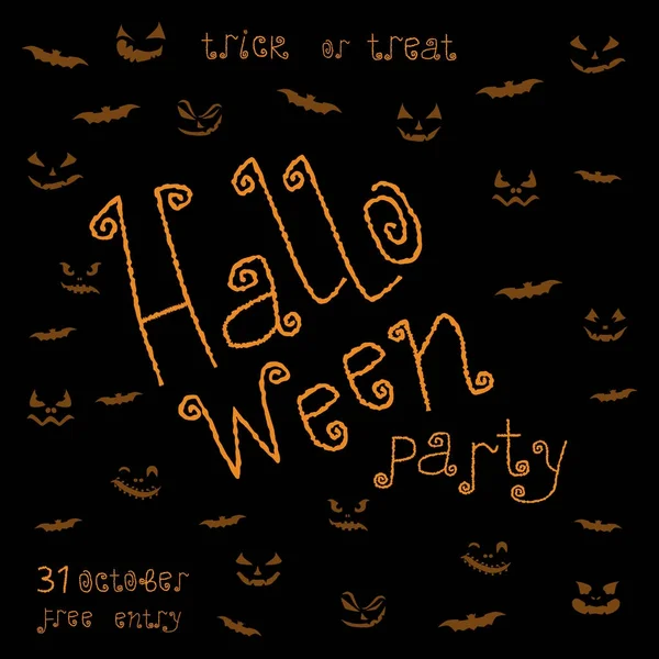 Illustration vectorielle abstraite du logo pour célébrer Halloween vacances — Image vectorielle