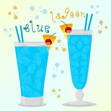 Kırmızı alkol kokteyller için vektör çizim logo