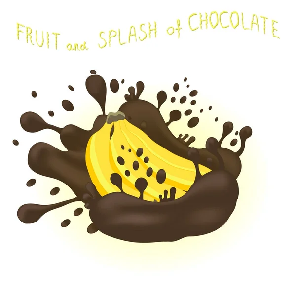 Абстрактный логотип векторной иконы для спелых фруктовых бананов — стоковый вектор