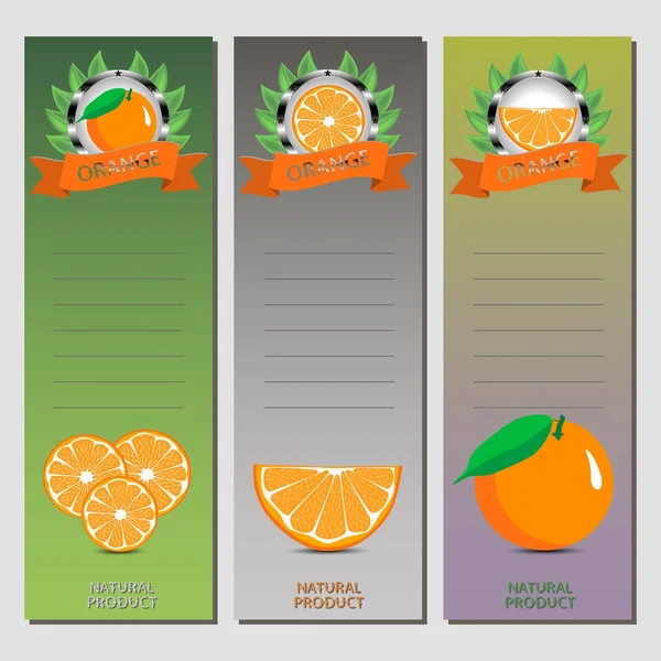 熟した柑橘オレンジのベクトル図 — ストックベクタ