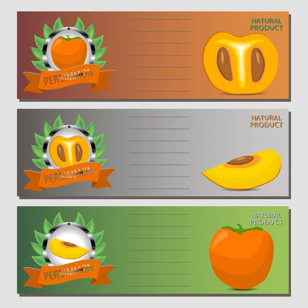 Vektör çizim için olgunlaşmış meyve portakal Trabzon hurması