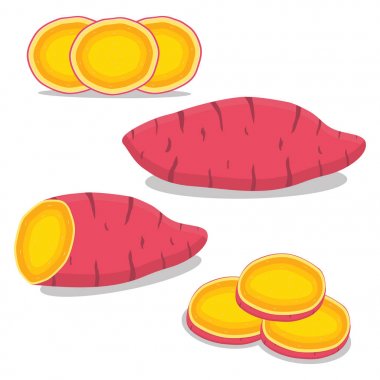 Bütün sebze tatlı patates