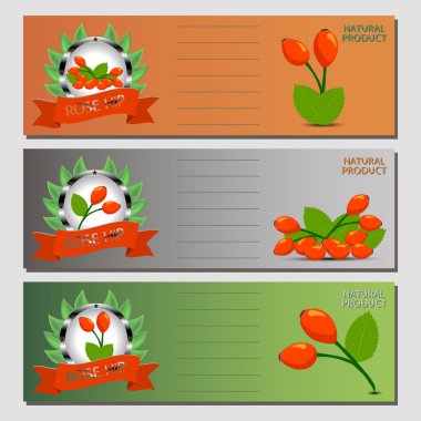 Bütün Konfit rose hips şube yeşil yaprak