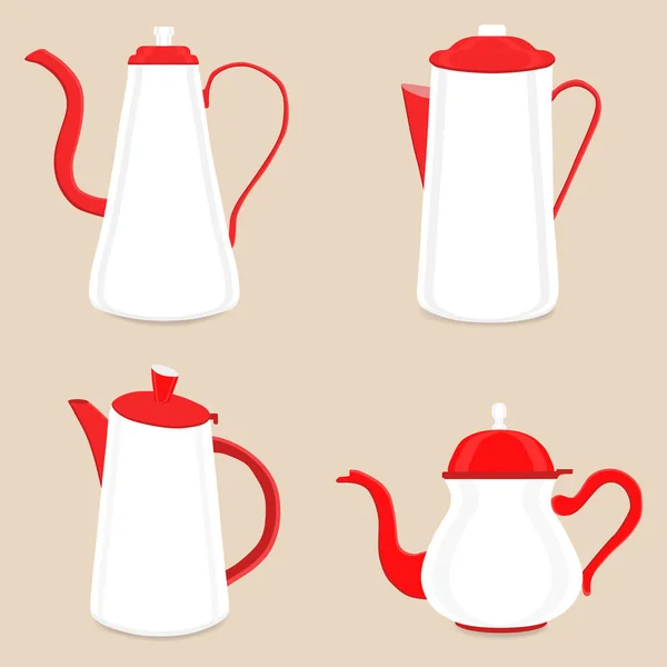 Streszczenie wektor ilustracja logo dla ceramiczny czajniczek — Wektor stockowy