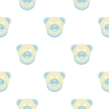 Temasız desenli bebek emzikleri üzerine resim