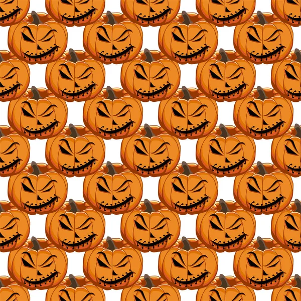 Ilustração sobre tema grande padrão colorido Halloween — Vetor de Stock