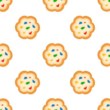 Tema üzerine resim büyük set özdeş bisküvi, kit renkli pa