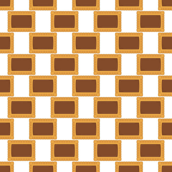 Иллюстрация на тему большой набор одинаковых печенье, комплект красочные папа
