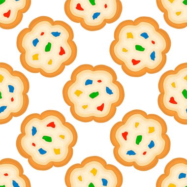 Tema üzerine resim büyük set özdeş bisküvi, kit renkli pa