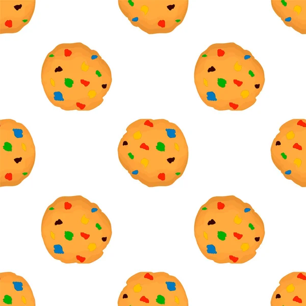 Ілюстрація на тему великого набору ідентичного печива, набір барвистий па — стоковий вектор