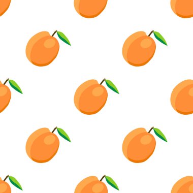 Tema üzerine resim büyük renkli dikişsiz kayısı, fok balığı için parlak meyve deseni. Güzel, pürüzsüz, tekrar eden kayısıdan oluşan meyve deseni. Dikensiz kayısıdan basit renkli desenli meyve..