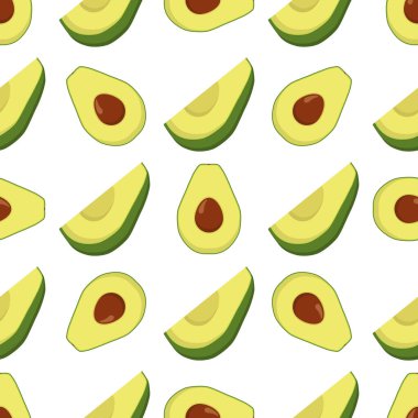 Tema üzerine resim. Büyük, renksiz avokado, fok balığı için parlak meyve deseni. Güzel, pürüzsüz, tekrar eden avokadodan oluşan meyve deseni. Kusursuz avokadodan basit renkli desenli meyve..