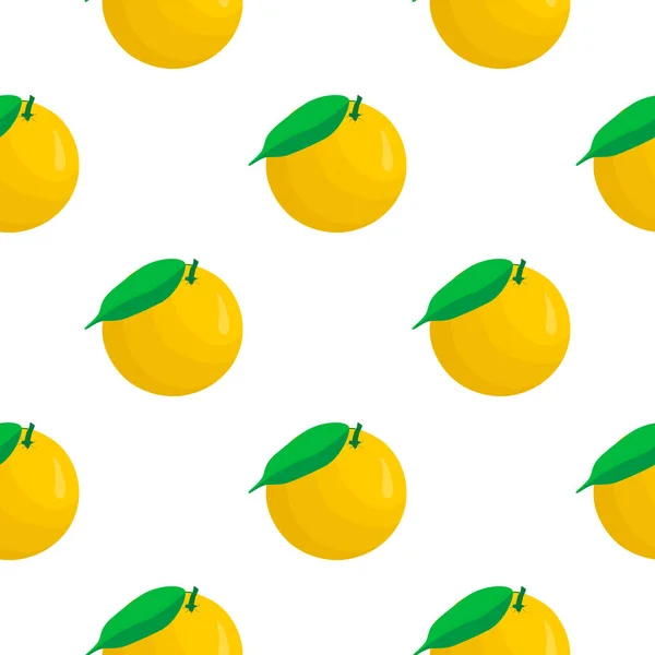 Ilustração Tema Grande Toranja Sem Costura Colorida Padrão Fruta Brilhante — Vetor de Stock