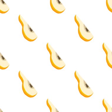 Tema üzerine resim büyük renkli dikişsiz armut, fok balığı için parlak meyve deseni. Güzel, pürüzsüz armuttan oluşan meyve deseni. Kusursuz armuttan basit renkli desenli meyve.