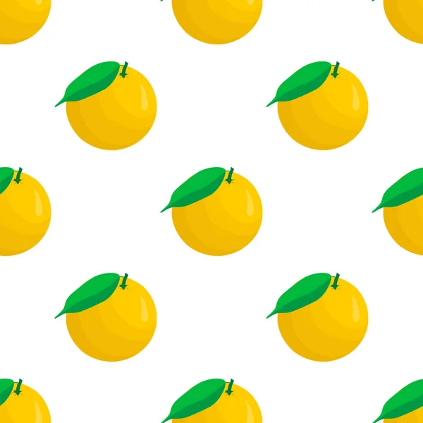 Ilustração Tema Grande Toranja Sem Costura Colorida Padrão Fruta Brilhante — Vetor de Stock