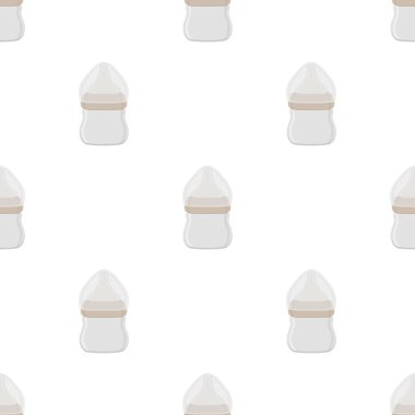 Renkli bebek sütü ve plastik emzik üzerine bir resim. Bebek sütü şişesi, yeni doğan bebeklere tahsilat yapmak için iyi bir emzik. Süt şişesinde emzik, bebek bakım ekipmanı..