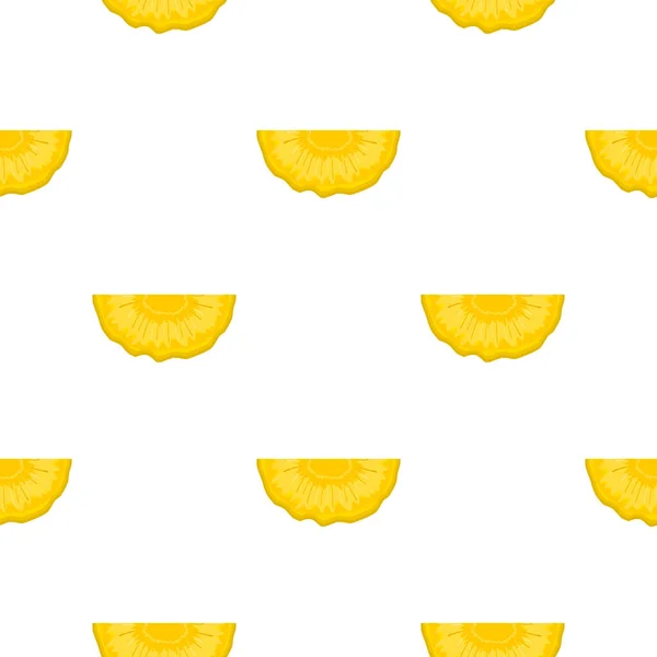 Ilustrace Téma Velké Barevné Bezešvé Ananas Jasný Ovocný Vzor Pro — Stockový vektor