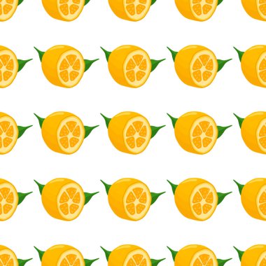 Tema üzerine resim. Büyük, renksiz kumkat, fok balığı için parlak meyve deseni. Güzel, pürüzsüz tekrar eden kumkattan oluşan meyve deseni. Tertemiz kumkattan basit renkli desenli meyve.