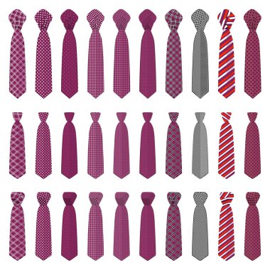 Tema büyük resimde farklı türleri, çeşitli boyut Kravatlar bağları ayarlayın. Kutlama tatil için koleksiyon Tekstil konfeksiyon kravat oluşan desen bağla. Kravat kravat Aksesuar acımasız adamdır.