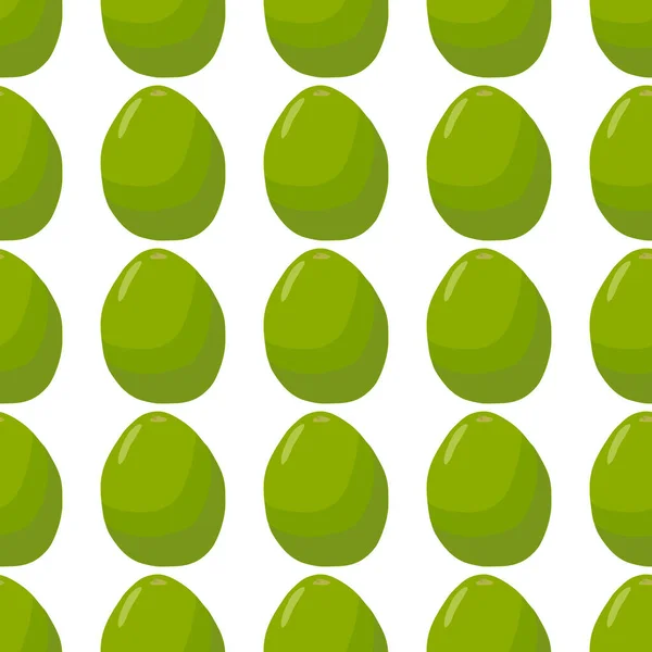 Illustration Sur Thème Grande Goyave Sans Couture Couleur Motif Fruits — Image vectorielle