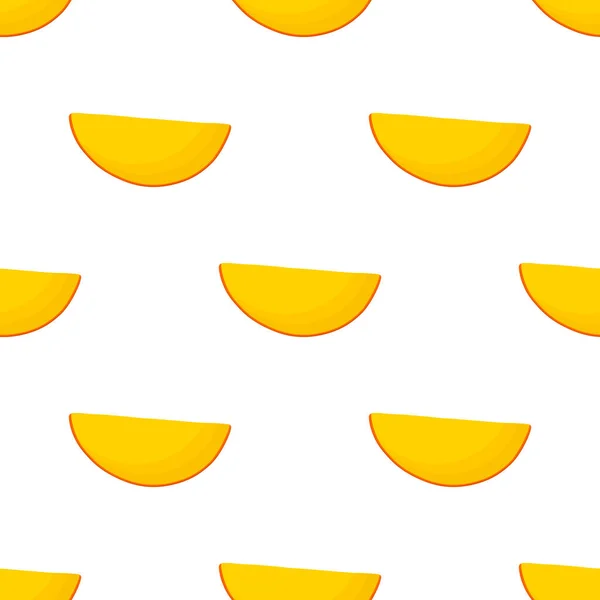 Illustration Sur Thème Grande Mangue Sans Couture Couleur Motif Fruits — Image vectorielle