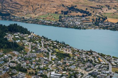 Queenstown şehri bakış açısı