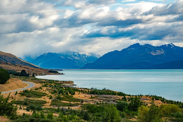 Vägen Till Mountain Cook — Stockfoto