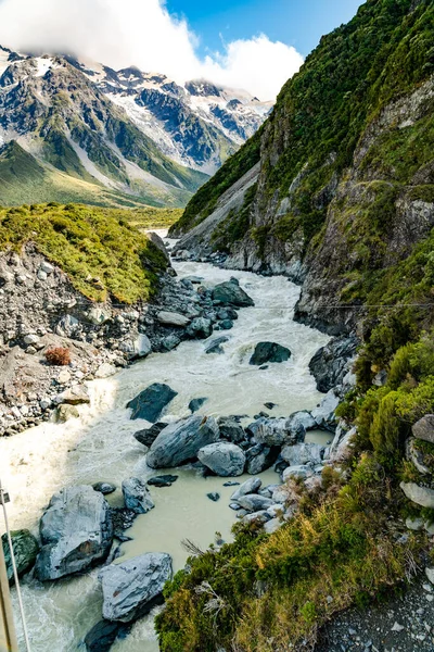 Vägen Till Mountain Cook — Stockfoto