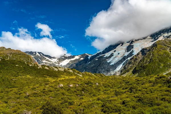 Δρόμος Προς Mountain Cook — Φωτογραφία Αρχείου