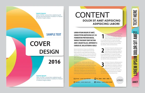 Cover Buch Präsentation Bericht Design Vorlage Hintergrund — Stockvektor