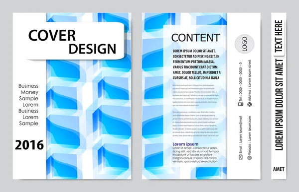Cover Buch Präsentation Bericht Design Vorlage Hintergrund — Stockvektor