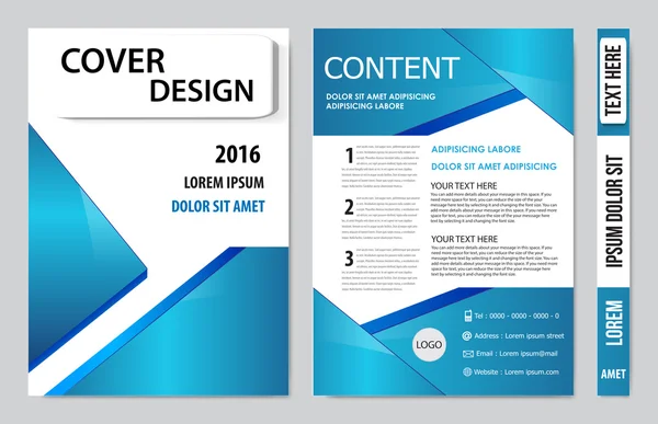Cover Buch Präsentation Design Vorlage Hintergrund — Stockvektor